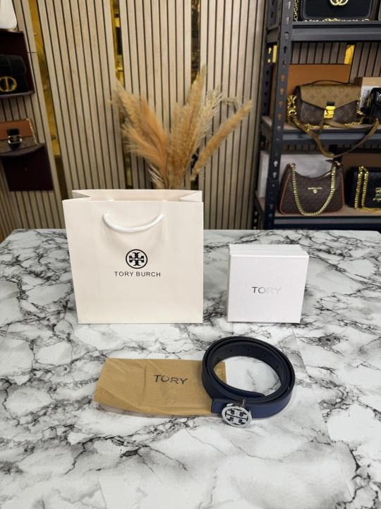 TORRY BURCH PREMIUM QUALITY BELT WITH OG BOX (1) Tory Burch Premium Quality Blue Belt T57