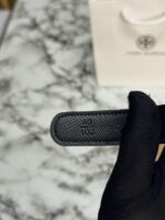 Designer Tory Burch Belt in Blue Leather