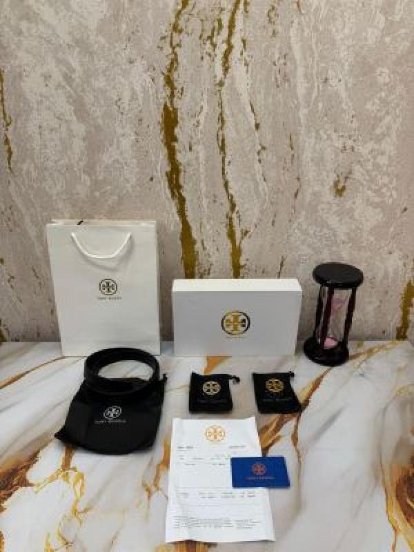 Tory Burch Premium Black Belt Combo with Box
