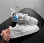 Minimal all white leather lifestyle sneakers design