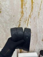 Black Versace Leather Belt Combo Image