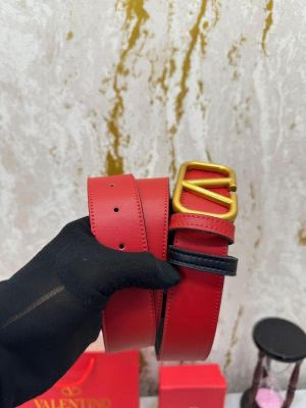 Red Valentino Leather Belt with Dust Bag