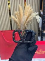 Valentino V Logo Buckle Belt Close Up