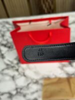 Valentino V Buckle Belt in Coffee with Box