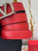 Authentic Valentino Red Belt with Box and Dust Bag