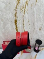 Valentino Garavani V46 Red Belt Accessory