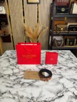 Valentino Garavani VLogo Signature Belt Tan