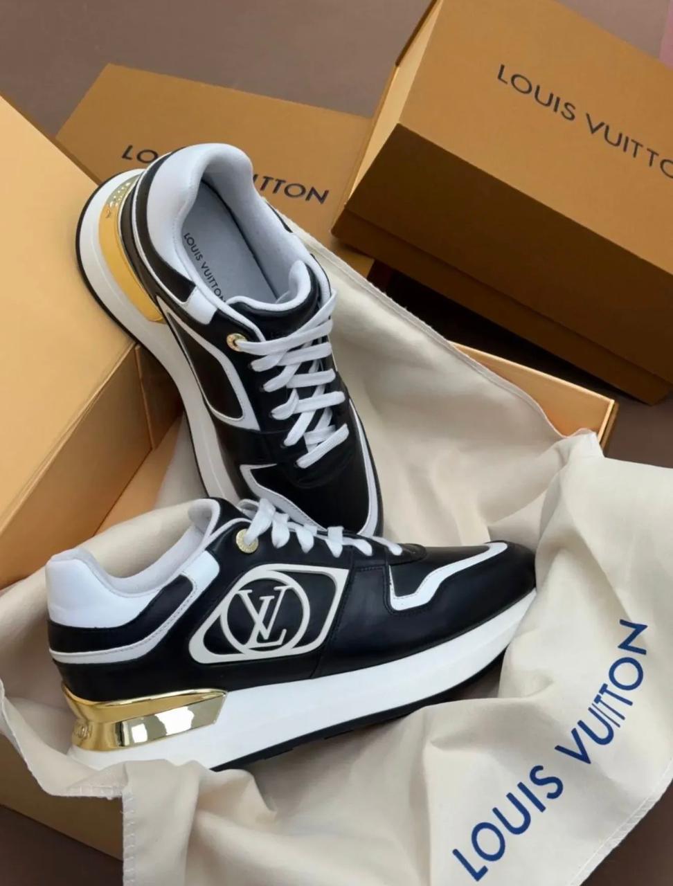 Louis Vuitton Neo Run Away Sneaker Black White Louis Vuitton Neo Run Away Sneaker black white women luxury sneakers