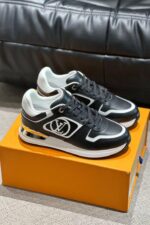 Louis Vuitton Run Away sneaker black leather women fashion sneakers