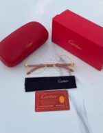 Lightweight wooden frame sunglasses casual fashion