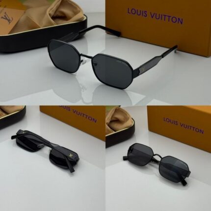 Stylish black full-frame sunglasses with modern tinted lenses