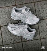 New Balance 1906A Concrete Silver Metallic sneakers side view