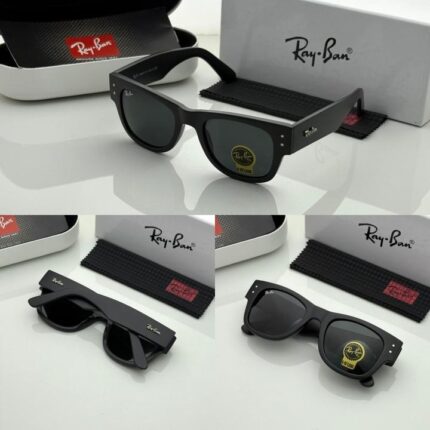 Matte Black Full-Rim Mega Wayfarer Eyeglasses Frame – Stylish Optical Glasses