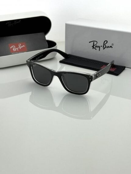 Premium Transparent Black Sunglasses – UV Protection Shades