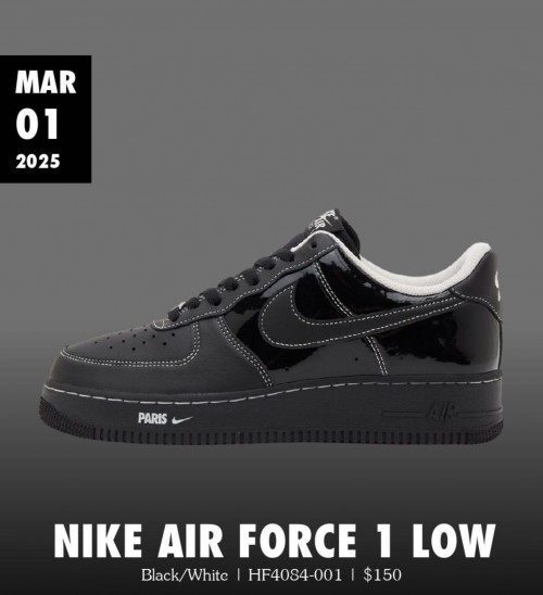 E Air Force 1 Low City Pack Paris Patent Sale - Image 3