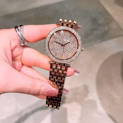 Buy Michael Kors Darci Crystal Copper Watch Online in India - Bootery