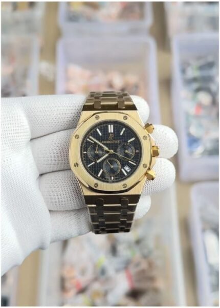 Buy Audemars Piguet Royal Oak Chronograph Gold Watch Online in India - Bootery