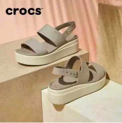 Crocs Brooklyn Slingback Low Wedge Sandals Shoes - Best Price Online - Bootery