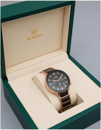 buy rado centrix chronograph black copper watch for men online - Bootery - Men's Shoes, Watches, Clothing & Accessories