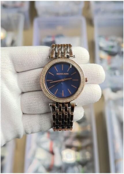 Michael Kors Darci 2ton Copper Blue Watch for Men - Best Price Online - Bootery