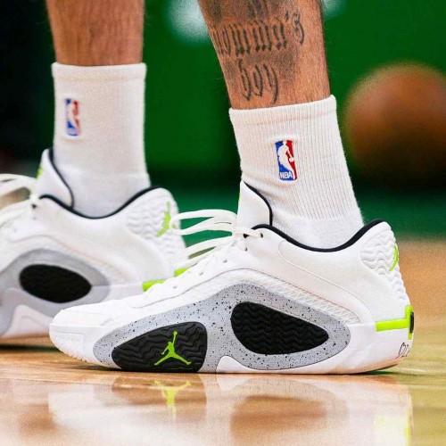 Nike Air Jordan X Tatum 2 White Cement Neon Green Black 978