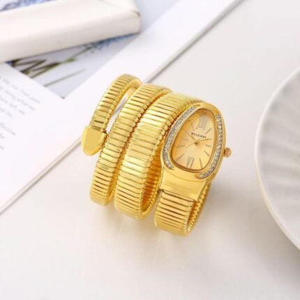 Bvlgari Serpenti Snake Gold-Gold Watch Price in India - Style 2 - Buy at Bootery