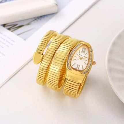 Buy Bvlgari Serpenti Snake Gold-White Watch Online in India - Style 2 - Bootery