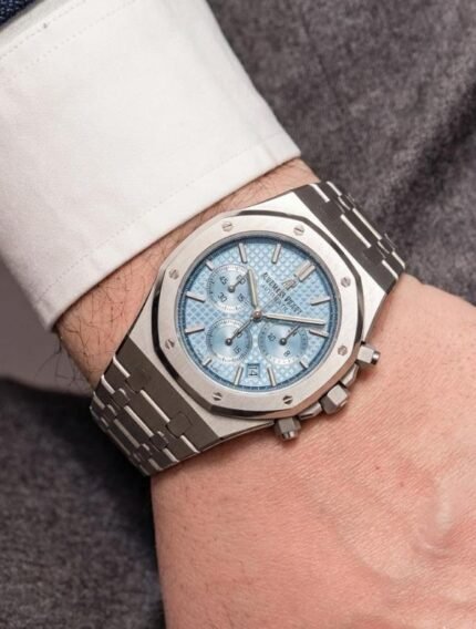 Audemars Piguet Royal Oak Chronograph Blue Watch for Men - Best Price Online - Bootery - Image 2