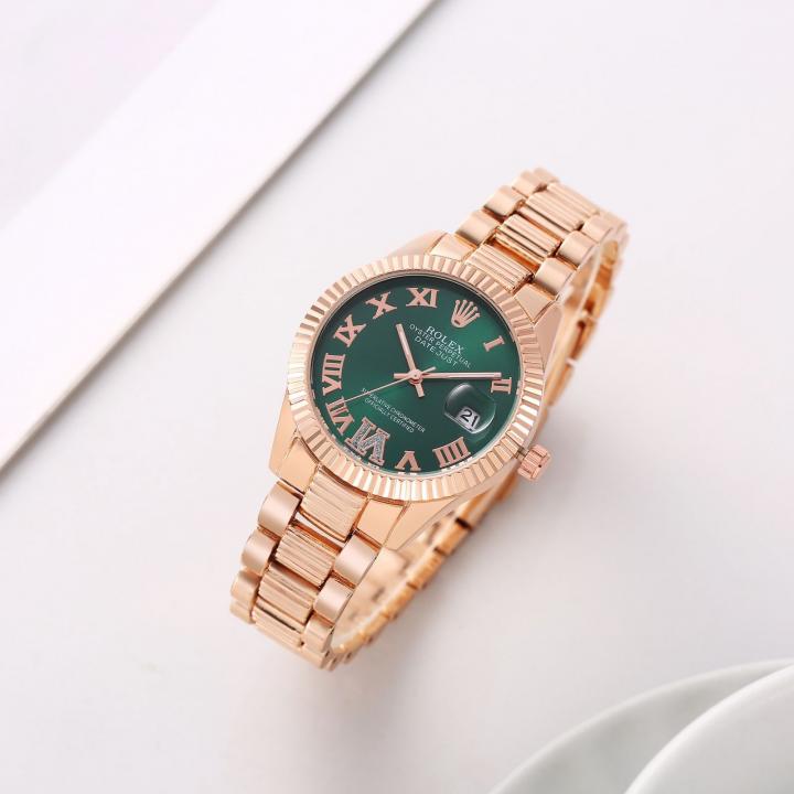 Rolex Oyster Perpetual Date Just Copper Green