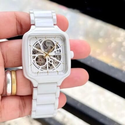 Rado True Square Automatic Ceramic White Gold Watch for Men - Best Price Online - Bootery