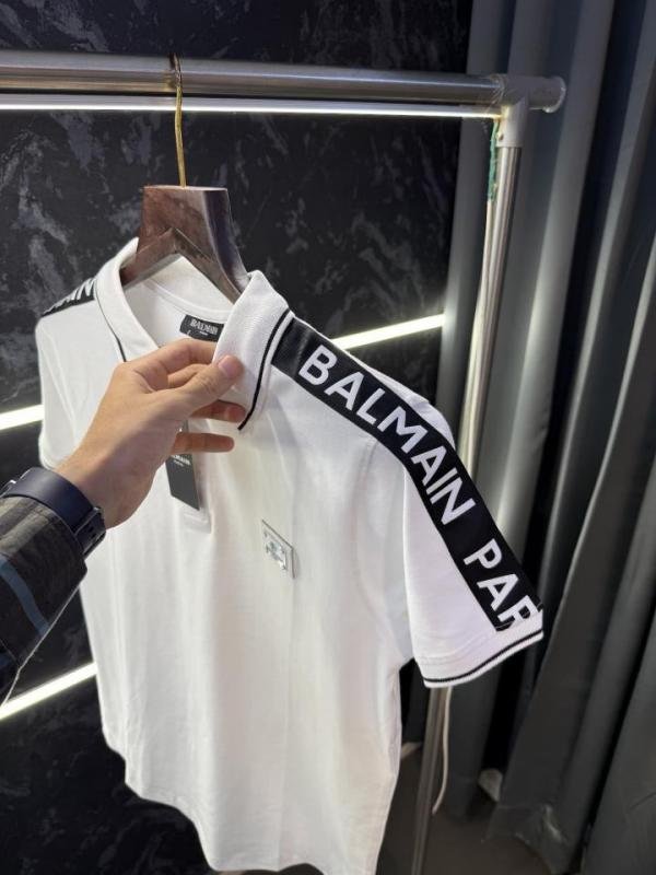 Buy Balmain Paris Designer Polo T-shirt Online in India - Style 1 - Bootery - Image 3