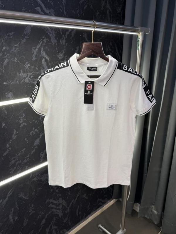 Balmain Paris Designer Polo T-shirt