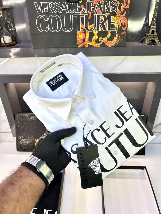 Versace Couture White Premium Shirt With Brand Box Packing And Carry Bag F1450-wh - Image 9