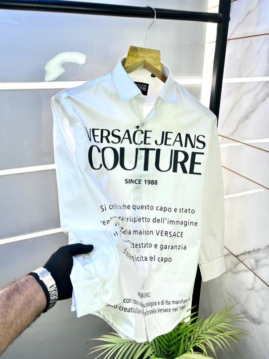 Versace Couture White Premium Shirt With Brand Box Packing And Carry Bag F1450-wh - Image 8