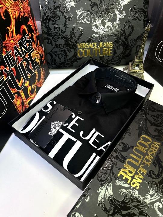 Versace Couture Black Premium Shirt With Brand Box Packing And Carry Bag F1450-bl - Best Price Online - Bootery - Image 4