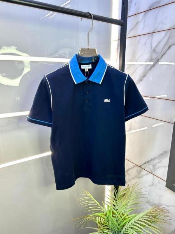 Lacoste Navy Polo Premium Collar Neck T-shirt F3453-n1 Price in India - Buy at Bootery - Image 3