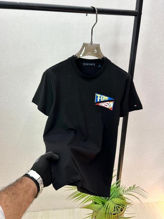 Tommy Hilfiger Black Premium Round Neck T-shirt With Back Print F3748-bl - Best Price Online - Bootery - Image 3