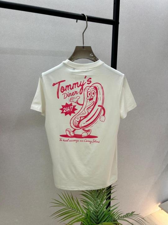 Tommy Hilfiger White Premium Round Neck T-shirt With Back Print F3748-wh - Best Price Online - Bootery - Image 3
