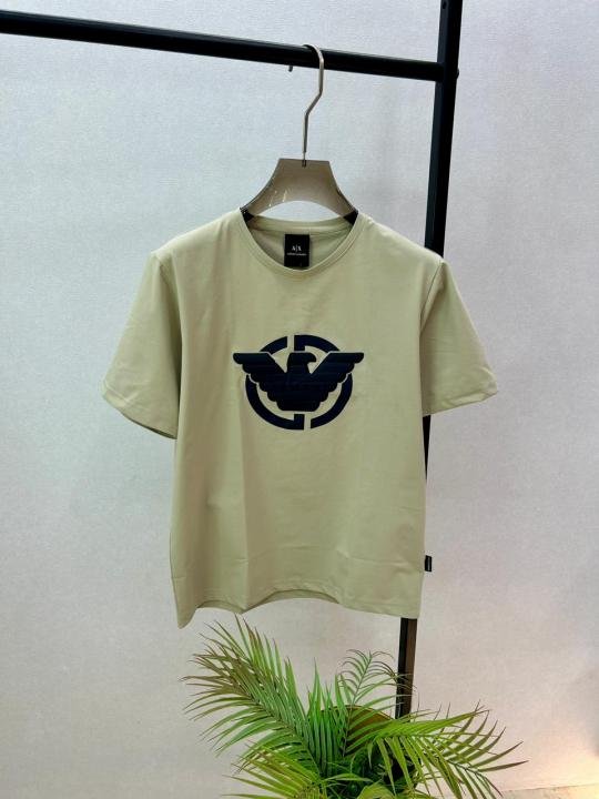 Armani Exchange Beige Premium Drop Shoulder Round Neck T-shirt F3631-be - Best Price Online - Bootery - Image 3