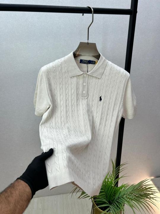 Buy Ralph Lauren Polo Imported Knitted Beach Super Premium Collar Neck T-shirt F3560-be Online in India - Style 1 - Bootery - Image 3