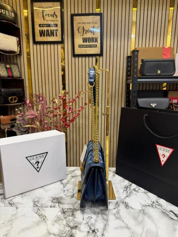 Guess G JAMES LOGO SHOULDER BAG WITH OG BOX AND DUST BAG PREMIUM QUALITY (BLUE) | Premium Accessories - Image 3