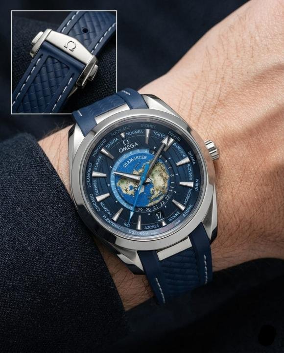Omega Seamaster Aqua Terra 150M - Quartz World Map Watch