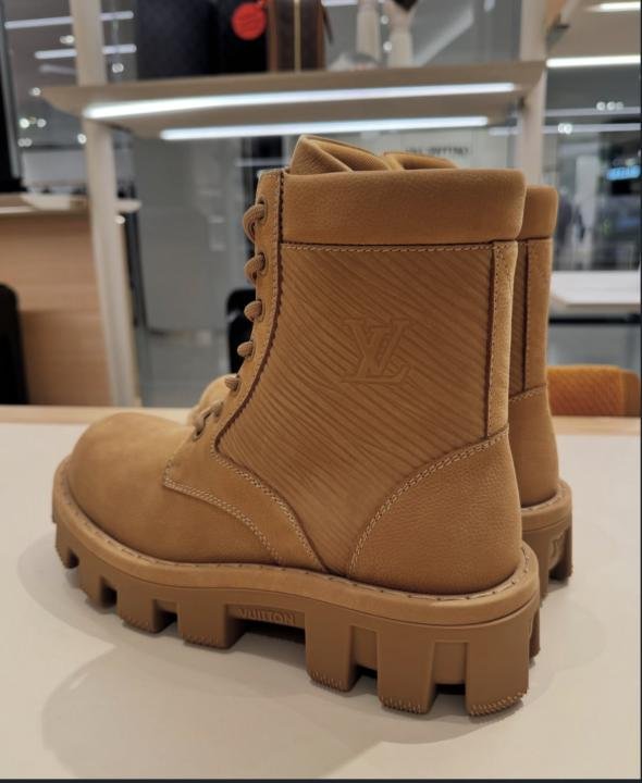 Louis Vuitton LV Checker Ranger Boots Tan - Image 4