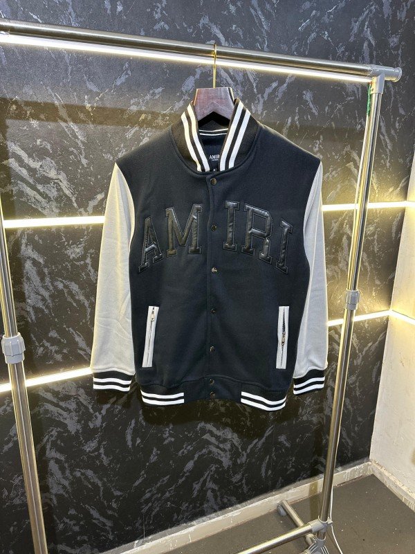 Buy Amiri Premium Varsity Jacket Black Online in India - Bootery - Image 4