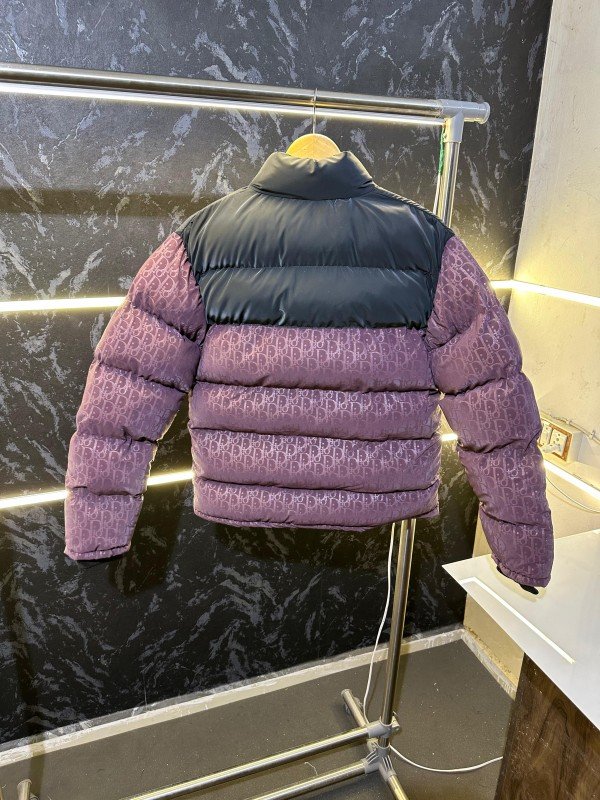 Christian Dior Premium Puffer Jacket Maroon - Best Price Online - Bootery - Image 3