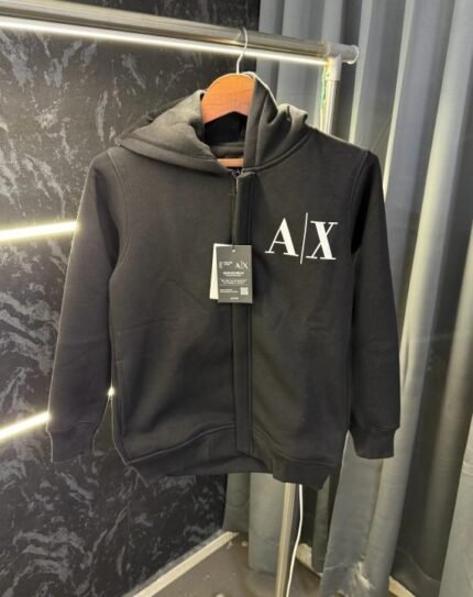 Buy Armani Exchange Zipper Pullover Hoodie Online in India - Style 1 - Bootery