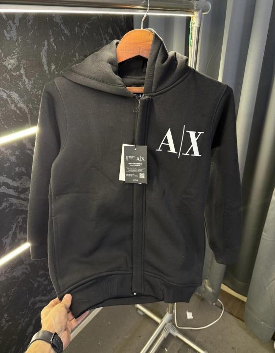Buy Armani Exchange Zipper Pullover Hoodie Online in India - Style 1 - Bootery - Image 5