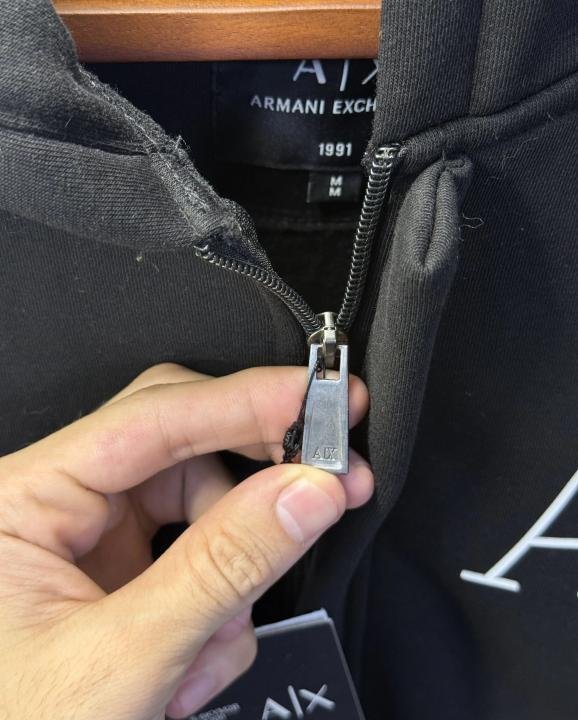 Buy Armani Exchange Zipper Pullover Hoodie Online in India - Style 1 - Bootery - Image 4