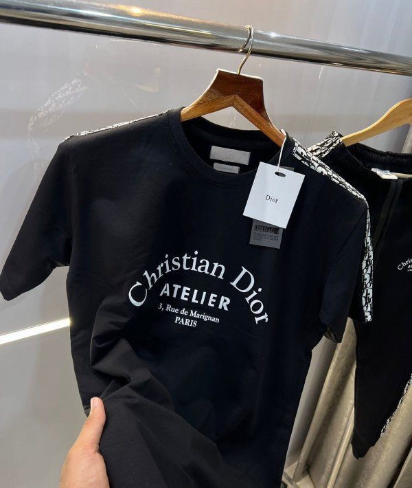 Christian Dior Black Logo Print Imported Premium Tracksuit Price in India - Buy at Bootery - Image 4
