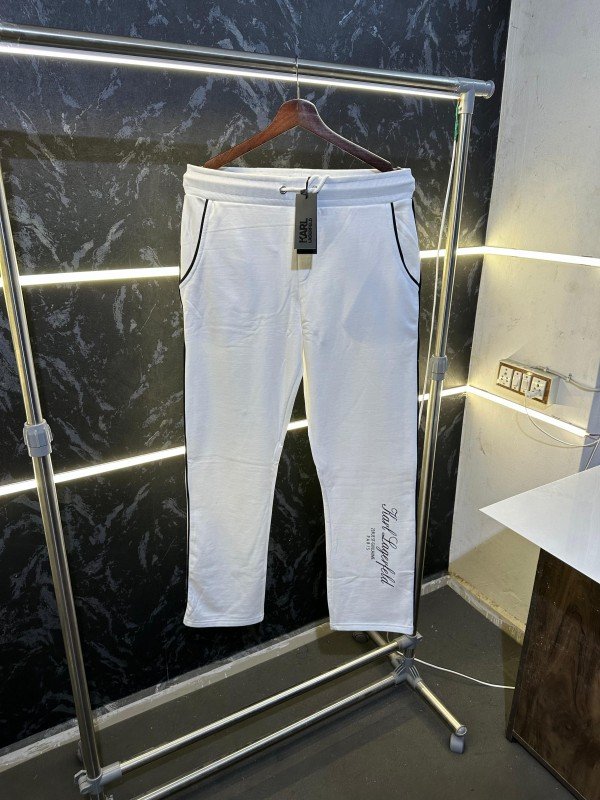 Buy Karl Lagerfeld Premium Trackpant White Online in India - Bootery - Image 4